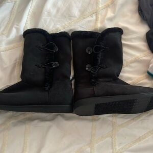 Black boots never worn size 10